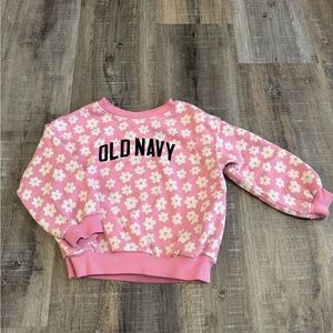 Old Navy Pink Floral Kids Hoodie